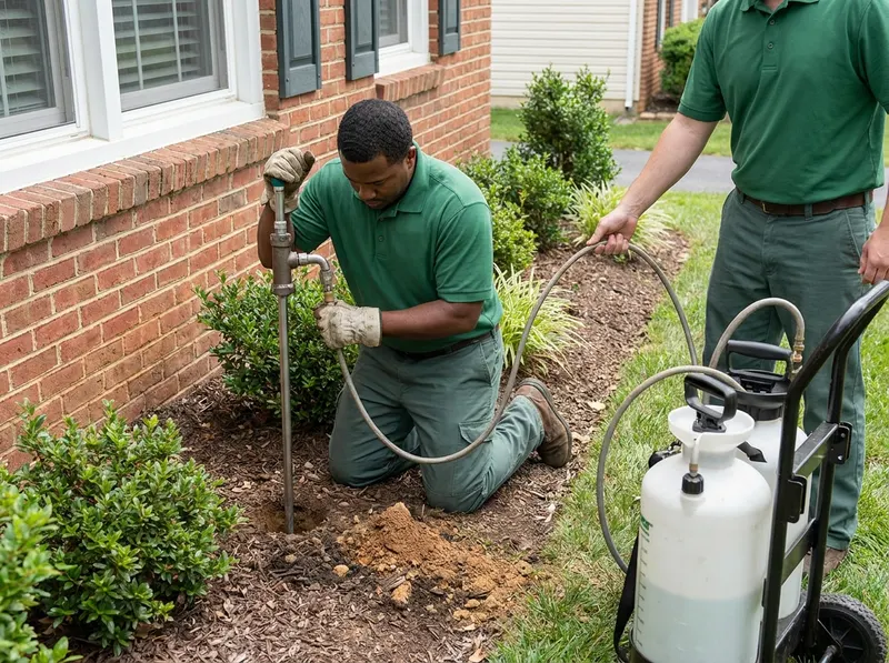 Subterranean Termite Soil Barrier and Sub-Slab Injection in Annandale, VA
